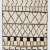 Beige MOROCCAN Berber Beni Ourain Design Rug with Brown and Yellow patterns, HANDMADE, 100% Wool