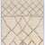 Ivory color MOROCCAN Berber Beni Ourain Design Rug with Brown Diamond patterns, HANDMADE, 100% Wool