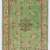 3'10" x 6'10" (117 x 209 cm) Turkish Sun Faded Rug. Green, Brown & Beige