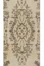 3'9" x 7'2" (116 x 220 cm) Turkish Antique Washed  Rug, Beige & Brown