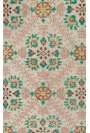 4' x 6'10" (120 x 210 cm) Turkish Handmade Rug, Beige with Floral Patterns