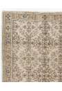 5'9" x 9'1" (176 x 278 cm) Handmade Turkish Antique Washed Rug, Beige