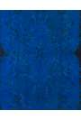 3'10" x 6'10" (118 x 210 cm) Cobalt Blue Color Vintage Overdyed Handmade Turkish Rug, Blue Overdyed Rug