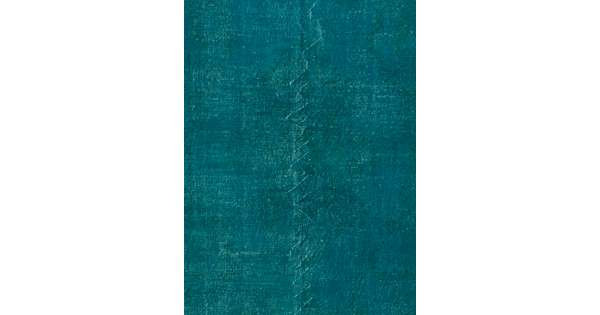 Turquoise Blue Color Vintage Overdyed Handmade Turkish Rug ...