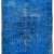 Blue Overdyed Rug 8'9" x 12'2" (273 x 372 cm) Turkish Handmade Vintage Rug, Overdyed Rug