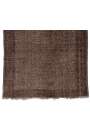 6' x 9' (185 x 275 cm) Brown Color Vintage Overdyed Handmade Turkish Rug, Brown Overdyed Rug