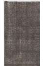 2'9" x 6'7" (85 x 203 cm) Dark Gray Color Vintage Overdyed Handmade Turkish Runner Rug, Gray Overdyed Small Runner Rug