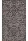 3'10" x 7'1" (117 x 217 cm) Gray Color Vintage Overdyed Handmade Turkish Rug, Gray Overdyed Rug