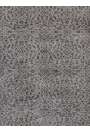 3'4" x 6'4" (104 x 195 cm) Gray Color Vintage Overdyed Handmade Turkish Rug with Brown Underlying patterns, Gray Overdyed Rug
