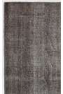 3'9" x 6'6" (115 x 200 cm) Gray Color Vintage Overdyed Handmade Turkish Rug, Gray Overdyed Rug