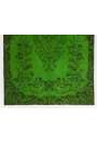 5'8" x 8'8" (175 x 265 cm) Green Color Vintage Overdyed Handmade Turkish Rug, Green Overdyed Rug