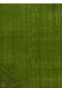 4' x 6'6" (122 x 200 cm) Green Color Vintage Overdyed Handmade Turkish Rug, Green Overdyed Rug