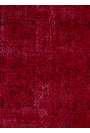 3'11" x 6'5" (121 x 197 cm) Dark Red Color Vintage Overdyed Handmade Turkish Rug, Red Overdyed Rug