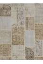152x245 cm Beige & Cream Color PATCHWORK Rug, Overdyed Washed out neutral colors