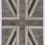 152x245 cm Gray & Beige British Flag Union Jack Design PATCHWORK Rug