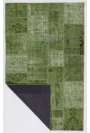 152x245 cm Green Color Patchwork Rug