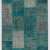 152x245 cm Turquoise Blue Color PATCHWORK Rug