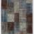 183x275 cm Faded Blue, Brown, Gray and Turquoise Color PATCHWORK Rug 