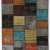 200x260 cm ( 6.6 x 8.6 Ft ) Gray, Black, Yellow, Orange, Blue Patchwork Rug