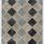 6'6" x 9'10" (200 x 300 cm) Beige, Black, Pastel Turquoise Color Patchwork Rug