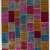 9' x 12' (275x366 cm) Multi-color PATCHWORK Rug Handmade from OVERDYED Vintage Turkish Carpets 