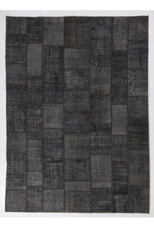 9' x 12' (275x365 cm) GRAY Color PATCHWORK Rug 9' x 12' (275x365 cm) GRAY Color PATCHWORK Rug