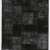 5' x 8' (152x245 cm) Black Patchwork Rug