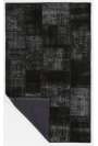 5' x 8' (152x245 cm) Black Patchwork Rug