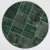 Circular Round Green Color PATCHWORK Rug